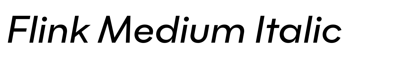 Flink Medium Italic